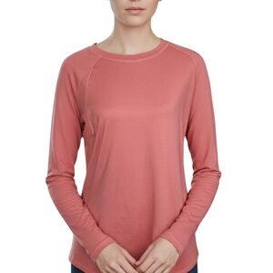 Cuddl Duds Women's Rose Long Sleeve Tee Sz.L EUC